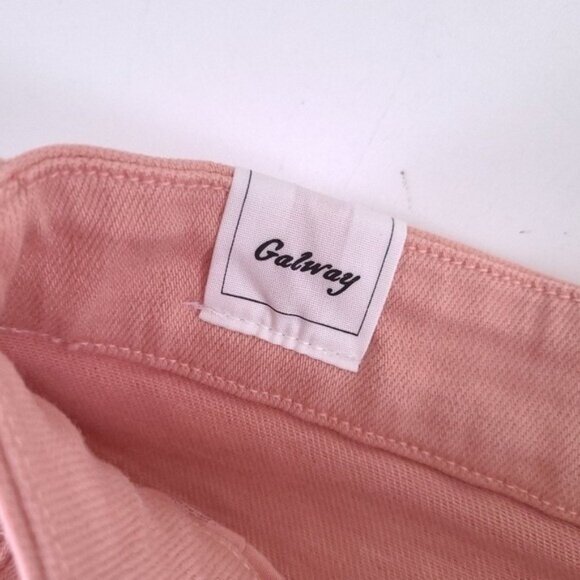 Frank & Eileen Womens Galway Pink Wide Leg Jeans Size 25 Crop - Picture 9 of 11